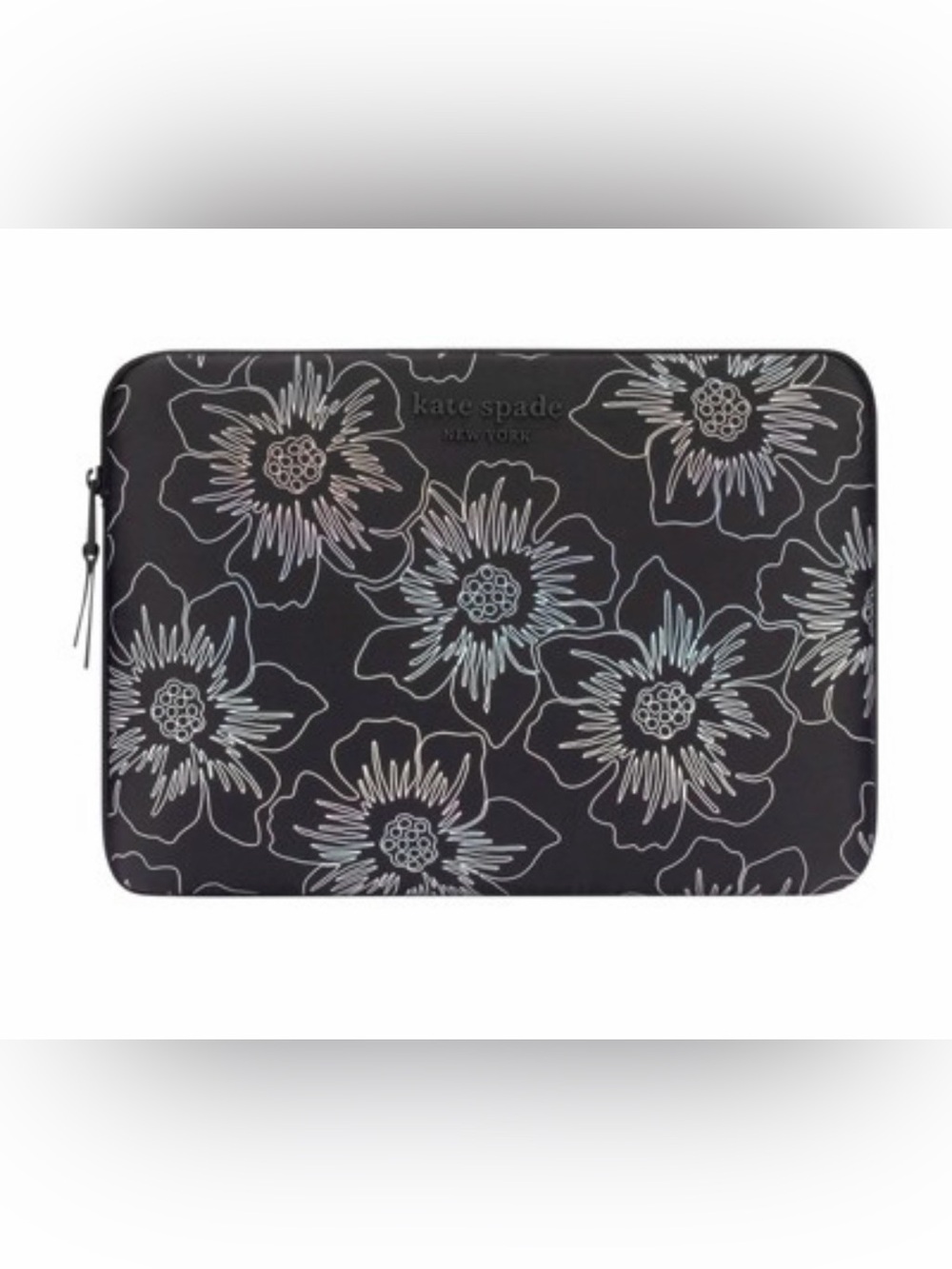 Kate Spade New York Puffer Sleeve Hollyhock 
Iridescent Black